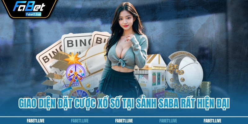 Giao diện đặt cược xổ số tại sảnh SABA rất hiện đại